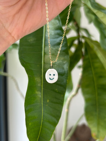 Hand-Sculpted Porcelain Tomato Pendant: 24k Gold Lustre Ceramic Necklace Charm
